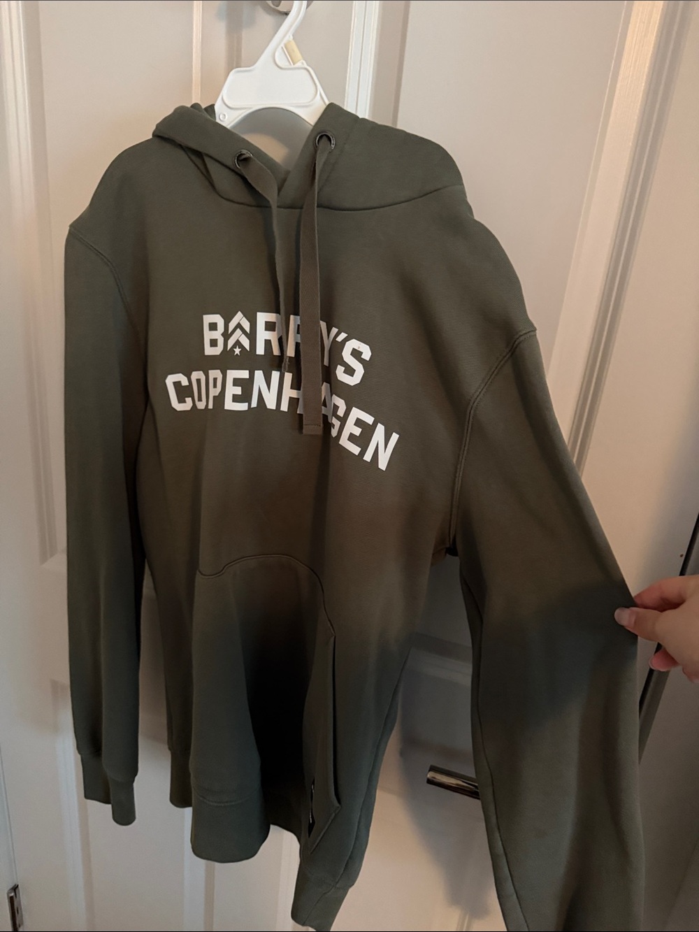 Barry’s Bootcamp Copenhagen Olive Green Hoodie Sweater